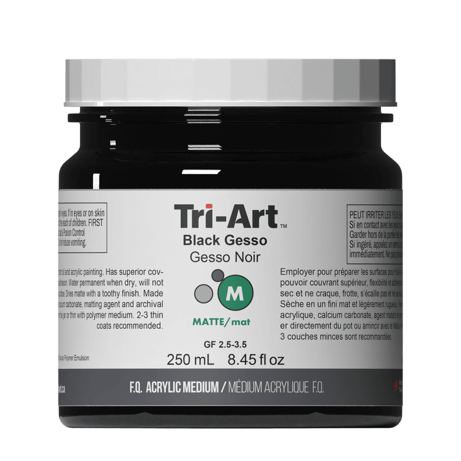 Tri-Art Acrylic Mediums - Black Gesso-0
