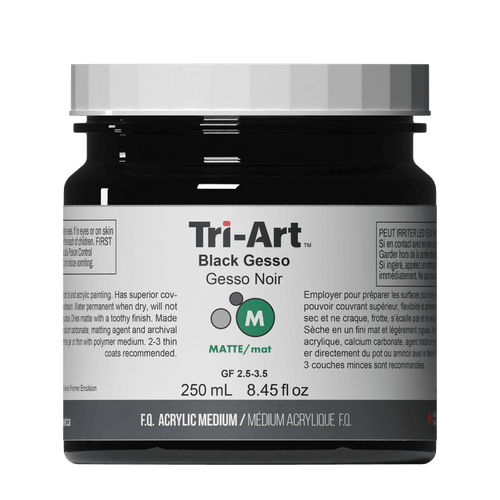 Tri-Art Acrylic Mediums - Black Gesso-0
