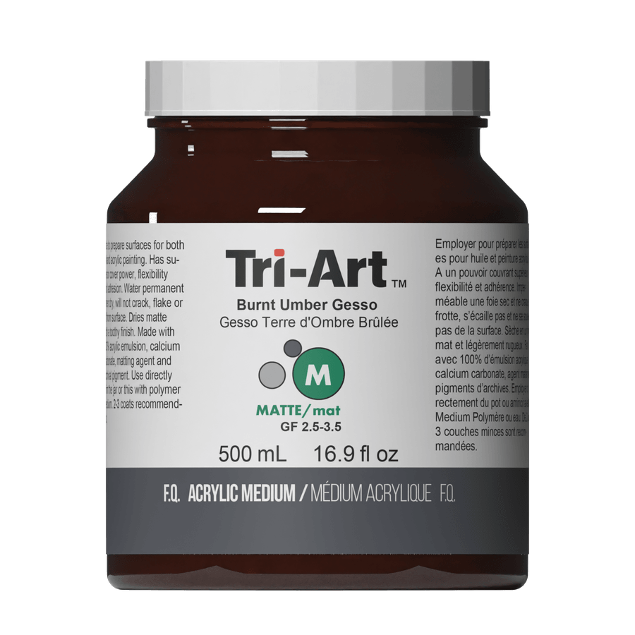 Tri-Art Mediums - Burnt Umber Gesso-5