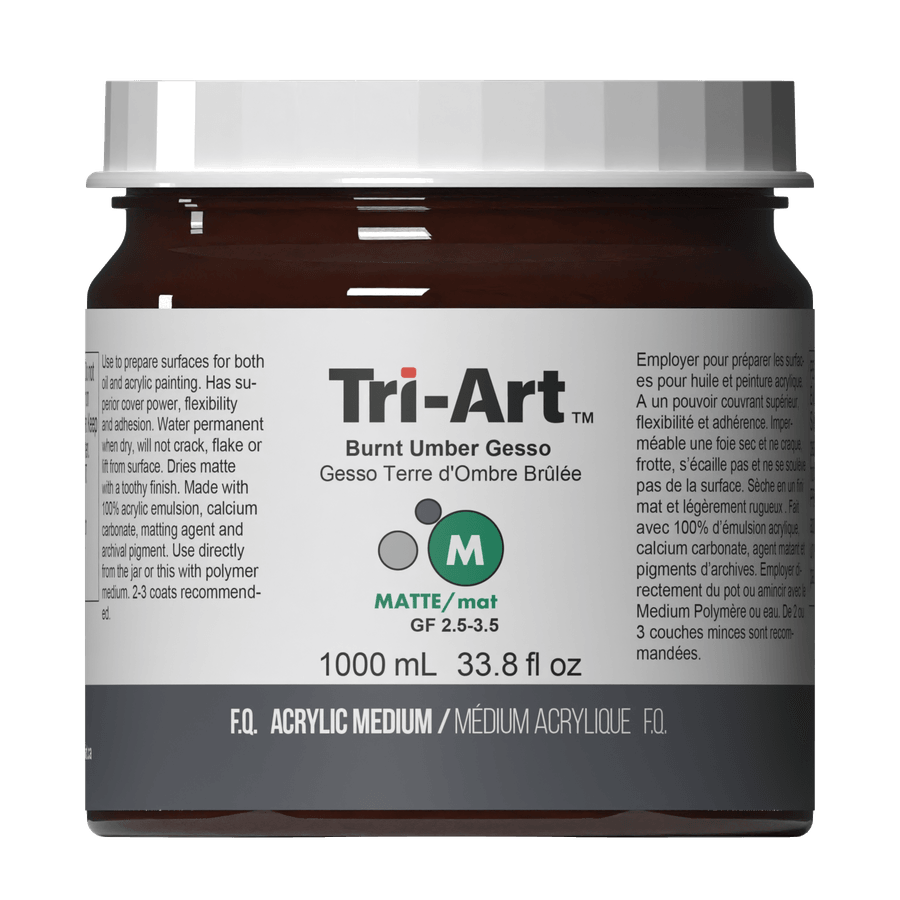 Tri-Art Mediums - Burnt Umber Gesso-2