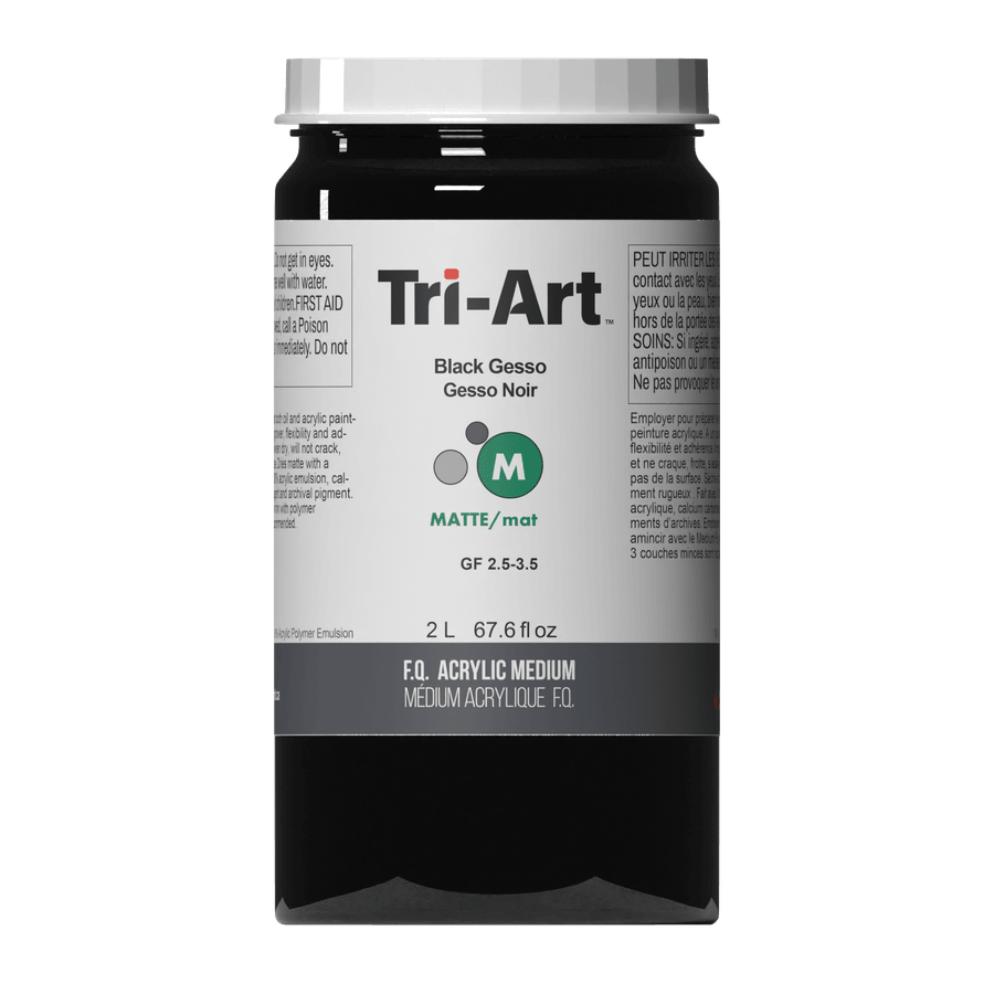 Tri-Art Acrylic Mediums - Black Gesso-3