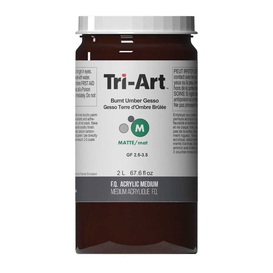 Tri-Art Mediums - Burnt Umber Gesso-3