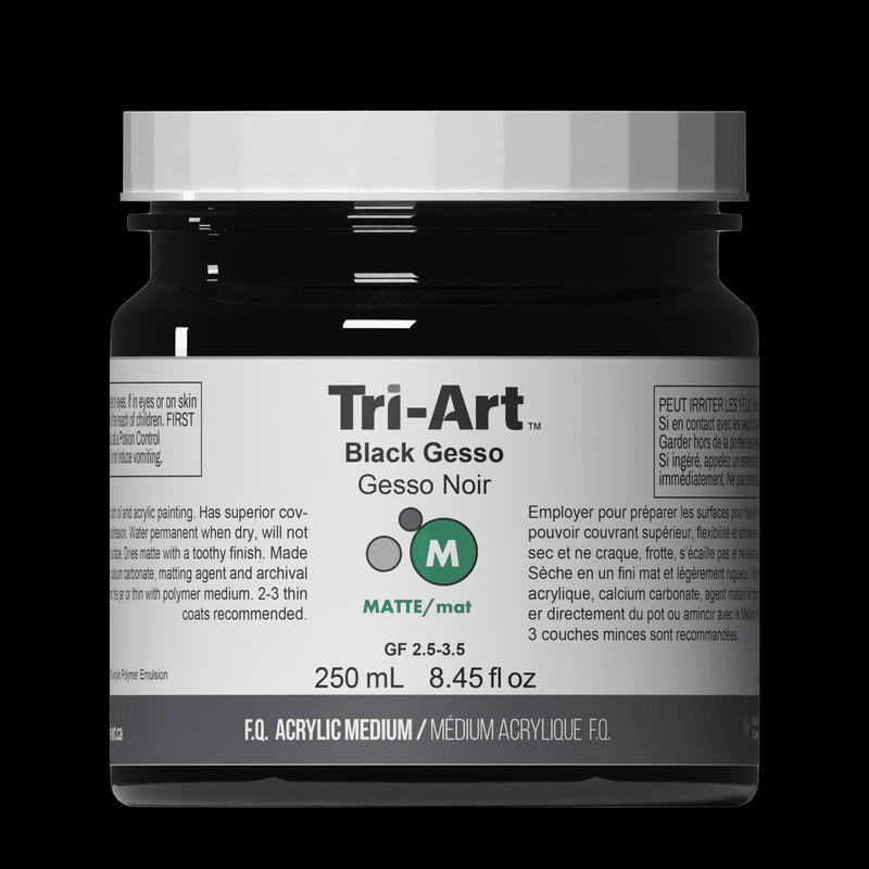 Tri-Art Acrylic Mediums - Black Gesso-1
