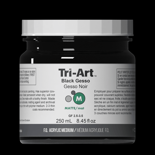 Tri-Art Acrylic Mediums - Black Gesso-1